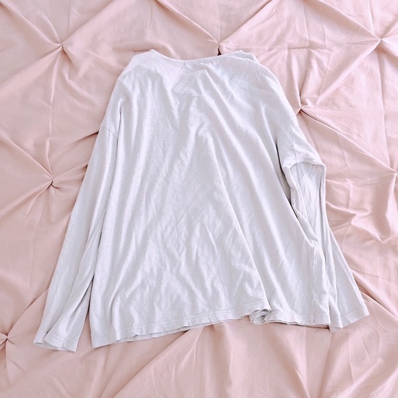 Sunny side fairycore light blue tie up long sleeved blouse - Picture 3 of 3